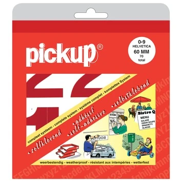 Pickup Plakcijfers 0-9 Helvetica Rood 60 Mm 3 Pickup Plakcijfers 0-9 Helvetica Rood 60 Mm