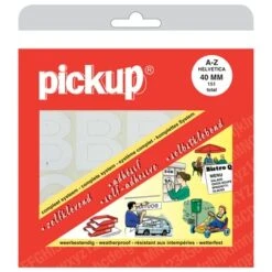 Pickup Plakletter A-Z Wit 40 Mm