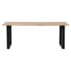 WOOOD Tablo Eettafel Eiken Met U-poot 180x90 Cm 2 WOOOD Tablo Eettafel Eiken Met U-poot 180x90 Cm -Meubel Pracht 123 184