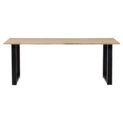 WOOOD Tablo Eettafel Eiken Met U-poot 180x90 Cm