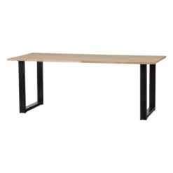 WOOOD Tablo Eettafel Eiken Met U-poot 180x90 Cm -Meubel Pracht 123 186