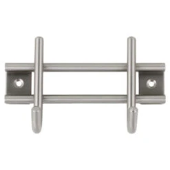 Kapstok Ian 2 Haaks Rvs 140mm -Meubel Pracht 123 1899