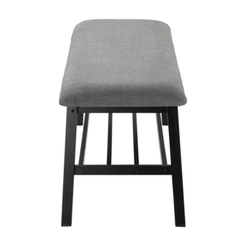 GAMMA Halbank Lynn Hout Gestoffeerd Zwart Grijs 5 GAMMA Halbank Lynn Hout Gestoffeerd Zwart Grijs - Afbeelding 3