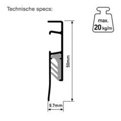 Artiteq Deco Rail Schilderij Ophangsysteem 4 Meter Wit -Meubel Pracht 123 1910