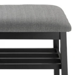 GAMMA Halbank Lynn Hout Gestoffeerd Zwart Grijs 9 GAMMA Halbank Lynn Hout Gestoffeerd Zwart Grijs -Meubel Pracht 123 192