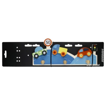 Kapstok Auto 3 Haaks Hout 290mm 6 Kapstok Auto 3 Haaks Hout 290mm - Afbeelding 4