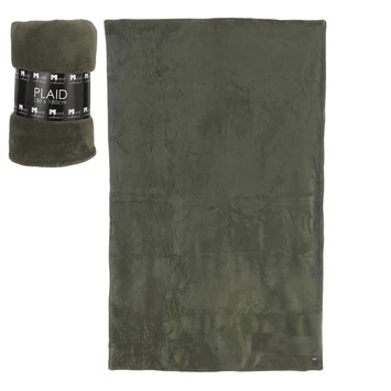 Maxime Fleece Plaid Groen L180xb130 Cm 3 Maxime Fleece Plaid Groen L180xb130 Cm