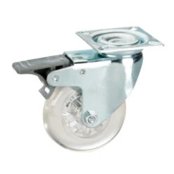 Designwielen PUR Met Plaatbevestiging 50mm Tot 120kg/set 4st -Meubel Pracht 123 198