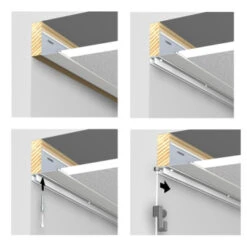 Artiteq Top Rail Schilderij Ophangsysteem Compleet 2 Meter Wit RAL 9003 -Meubel Pracht 123 2012