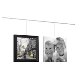 Artiteq Top Rail Schilderij Ophangsysteem Compleet 2 Meter Wit RAL 9003 -Meubel Pracht 123 2013