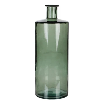 Guan Fles Glas Grijs H40xd15 Cm 3 Guan Fles Glas Grijs H40xd15 Cm