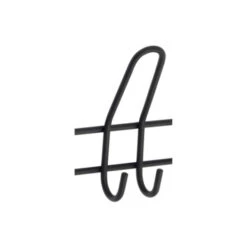 Kapstok Ursela 8 Haaks Zwart 530mm -Meubel Pracht 123 2045