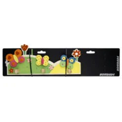 Kapstok Vlinder 3 Haaks Gekleurd 285mm -Meubel Pracht 123 2056