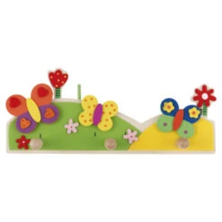 Kapstok Vlinder 3 Haaks Gekleurd 285mm -Meubel Pracht 123 2057