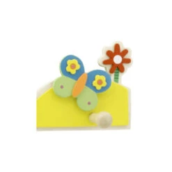 Kapstok Vlinder 3 Haaks Gekleurd 285mm -Meubel Pracht 123 2058