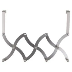 Kapstok Harmonica 7 Haaks Chroom 210mm -Meubel Pracht 123 2069