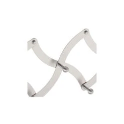 Kapstok Harmonica 7 Haaks Chroom 210mm -Meubel Pracht 123 2070