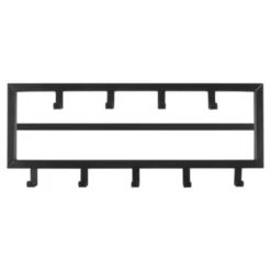 Kapstok Ise 9 Haaks Zwart 9 Kapstok Ise 9 Haaks Zwart -Meubel Pracht 123 2099