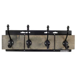 Kapstok Zoe 4 Haaks Antraciet 500mm 10 Kapstok Zoe 4 Haaks Antraciet 500mm -Meubel Pracht 123 2108