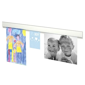 Artiteq Schilderij Ophangsysteem Inforail 1 Meter Wit 4 Artiteq Schilderij Ophangsysteem Inforail 1 Meter Wit - Afbeelding 2