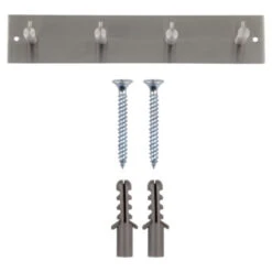 Kapstok Maaike 4 Haaks Rvs 260mm -Meubel Pracht 123 2122