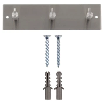 Kapstok Maaike 3 Haaks Rvs 190mm 7 Kapstok Maaike 3 Haaks Rvs 190mm - Afbeelding 5