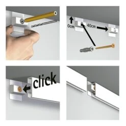 Artiteq Click Rail Schilderij Ophangsysteem Compleet 6 Meter Wit -Meubel Pracht 123 2163