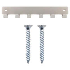 Kapstok Petra 6 Haaks Rvs Look 240mm -Meubel Pracht 123 2189