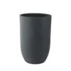 Vaas Eivorm Antraciet Fiberclay 28x42 Cm -Meubel Pracht 123 2209