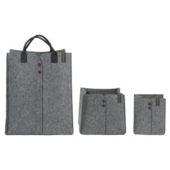 Sealskin Opbergmand Felt Vilt Grijs -Meubel Pracht 123 236