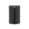 Brabantia Wandafvalemmer NewIcon 3L Matt Black -Meubel Pracht 123 2416
