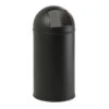 EKO Afvalemmer American Pushcan 40 L Mat Zwart -Meubel Pracht 123 2642