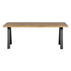 WOOOD Tablo Eettafel Mangohout Naturel Met Utrecht Poot 180x90 Cm
