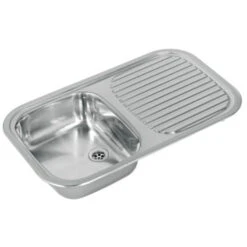 GAMMA Spoelbak Vierkant Met Afdruiprek RVS