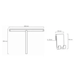 Sealskin Raamwissers Deluxe Zwart Inclusief Flexibele Glashaak -Meubel Pracht 123 2828