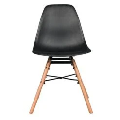 Eetkamerstoel Isabel Kunststof/staal Zwart