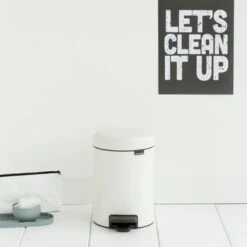 Brabantia Pedaalemmer New Icon Wit 3 Liter -Meubel Pracht 123 2942