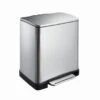 EKO Pedaalemmer E-Cube RVS 10+9 Liter -Meubel Pracht 123 2944