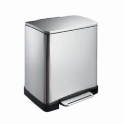 EKO Pedaalemmer E-Cube RVS 10+9 Liter