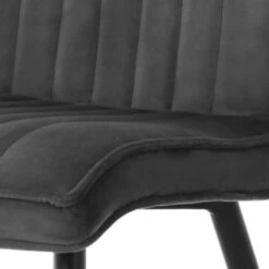 GAMMA Eetkamerstoel Nicolet Velvet Antraciet -Meubel Pracht 123 300