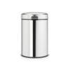 Brabantia Prullenbak New Icon Hangend Chroom 3 Liter -Meubel Pracht 123 3028