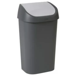 Allibert Afvalbak Mistral Swing Antraciet 50 Liter