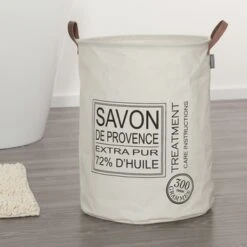 Sealskin Wasmand Savon De Provence Polyester Ecru -Meubel Pracht 123 3173