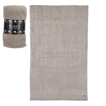 Maxime Fleece Plaid Beige L180xb130 Cm 3 Maxime Fleece Plaid Beige L180xb130 Cm
