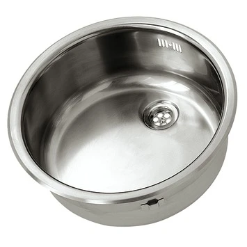 GAMMA Spoelbak Rond Met Korfplug RVS 3 GAMMA Spoelbak Rond Met Korfplug RVS