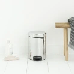 Brabantia Pedaalemmer New Icon Chroom 3 Liter 8 Brabantia Pedaalemmer New Icon Chroom 3 Liter -Meubel Pracht 123 3539