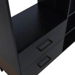 WOOOD Vakkenkast Aiko Grenen Zwart 15 WOOOD Vakkenkast Aiko Grenen Zwart -Meubel Pracht 123 354