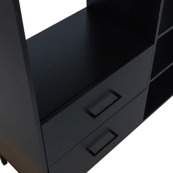 WOOOD Vakkenkast Aiko Grenen Zwart 9 WOOOD Vakkenkast Aiko Grenen Zwart - Afbeelding 7