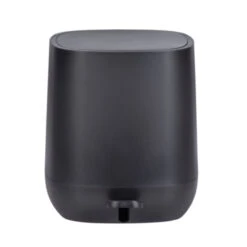 Wenko Afvalemmer Davos Zwart -Meubel Pracht 123 3558