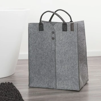 Sealskin Wasmand Felt 43x32x52 Cm Grijs 5 Sealskin Wasmand Felt 43x32x52 Cm Grijs - Afbeelding 3